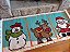 Tapete Arraiolo Natalino Papai Noel e Boneco de Neve 0,55x1,20m - Imagem 5