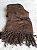 Manta Xale em Chenille Marrom 1,20x1,80m - Imagem 4