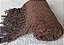 Manta Xale em Chenille Marrom 1,20x1,80m - Imagem 1