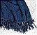 Manta Xale em Chenille Azul Petróleo 1,20x1,80m - Imagem 3