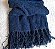 Manta Xale em Chenille Azul Petróleo 1,20x1,80m - Imagem 6