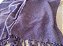 Manta Sofá Algodão Tear Solteiro Mesclada Roxo e Cru 1,40x2,20m - Imagem 4
