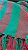 Manta Sofá Algodão Tear Solteiro Listrada Verde e Vermelho 1,40x2,20m - Imagem 3