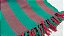 Manta Sofá Algodão Tear Solteiro Listrada Verde e Vermelho 1,40x2,20m - Imagem 7