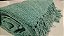 Manta Tear Casal Algodão Mesclada Verde Esmeralda e Cru 1,80x2,20m - Imagem 5