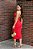 Vestido Modal Midy com Amarração e Abertura Lateral - Vermelho e Amarelo - Imagem 2