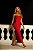 Vestido Modal Longo - Tomara que Caia - Vermelho e Amarelo - Imagem 1
