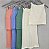 ​​​​​​​ Conjunto de Saia Midi com Fenda e Cropped em Modal - Azul e Verde - Imagem 4