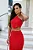 ​​​​​​​ Conjunto de Saia Midy e Cropped com Amarração em Modal - VERMELHO e BRANCO - Imagem 2