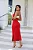​​​​​​​ Conjunto de Saia Midy e Cropped com Amarração em Modal - VERMELHO e BRANCO - Imagem 3