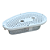 Kit tampa Filtro Fiapos Secadora Brastemp 326043145 Original - Imagem 1