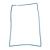Gaxeta Borracha Freezer Electrolux H300 Encaixe - Imagem 1