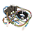 Rede Elétrica Chicote Fios Inferior Lavadora Consul CWE15 CWL16 W10907110 Original - Imagem 1
