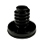 Pé Nivelador Preto Lavadora Brastemp Conul W10661734 Original - Imagem 1