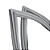 Gaxeta Borracha Geladeira Electrolux DC44 DF42/44/X/S DFN39/41/42 DFX39/41/42 DW44S TF39/42/S A03625407 Original - Imagem 1