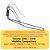 Resistência Degelo Geladeira Electrolux IM7/S/B TC56 TF70/S TF71/S/B A01058233 220V Original - Imagem 2