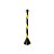 Pedestal Plástico Zebrado Preto/Amarelo - Imagem 1
