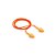 Protetor Auricular 3M Pomp Plus de Silicone Cordão de Poliéster Laranja CA 5745 - Imagem 1