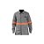 Camisa Antichama Cinza com Faixa Refletiva Laranja Maicol CA 44108 - Imagem 1