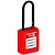 Cadeado Bloqueio CPVM140CD Haste Longa Vermelho - Tagout - Imagem 1