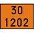 Placa de Segurança 30 1202 Diesel 30 x 40 x 2  SP-101 Encartale - Imagem 1
