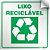 Adesivo 18 x 18 para Lixeira AV-44 - Lixo Reciclável  Encartale - Imagem 1