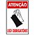 Placa Atenção Luvas Uso Obrigatório 30 x 20 x 0,80  PS-85  Encartale - Imagem 1