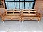 Jogo de 2 Sofás de Pallet com Braços e Almofadas futon - Modelo Jasmin - Imagem 3