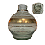 VASO BALL - TRANSPARENTE DOURADO - Imagem 1