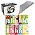 Kit Carvão 1kg + 10 Mazaya 50g + 50 Folhas Aluminio - Imagem 1