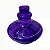 Vaso Aladin Roxo Translúcido - Casca de Ovo para Narguilé - 14cm x 15cm - Imagem 2
