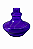Vaso Aladin Roxo Translúcido - Casca de Ovo para Narguilé - 14cm x 15cm - Imagem 1