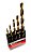 Kit Jogo 5 Brocas Aço Rápido Ar Metal 3 A 8 Mm Titânio Mtx - Imagem 2
