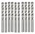 Kit 10 Brocas Aço Rápido 10 Mm Polida Para Metal - Imagem 1