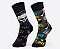 Meia masculina divertida - 1 kit com 2 pares sortidos - Imagem 1