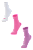 Meia Soquete Micro Fibra Feminina - 1 kit com 3 pares sortidos - Imagem 1