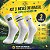 Meia Canelada Brasil Copa Do Mundo 34 ao 39 - Kit C/ 3 Pares Branco - Imagem 5