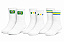 Meia Canelada Brasil Copa Do Mundo Juvenil - Kit C/ 3 Pares Branco - Imagem 1