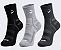 Meia canelada masculina cano médio - 1 kit com 3 pares sortidos - Imagem 1