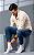 Meia canelada masculina cano médio - 1 kit com 3 pares sortidos - Imagem 6
