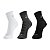 Meia canelada masculina cano médio - 1 kit com 3 pares sortidos - Imagem 1