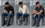 Meia canelada masculina cano médio - 1 kit com 3 pares sortidos - Imagem 4
