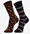 Meia casual masculina Barcelona - 1 kit com 2 pares sortidos - Imagem 1