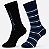 Meia casual masculina Barcelona - 1 kit com 2 pares sortidos - Imagem 5
