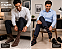 Meia casual masculina Barcelona - 1 kit com 2 pares sortidos - Imagem 2