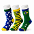 Meia Infantil Copa Do Mundo Brasil BB ao G - Kit C/ 3 Pares - Imagem 2