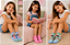 Meia soquete infantil feminina - 1 kit com 3 pares sortidos - Imagem 6