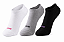 Meia invisível fem. malha retida - 1 kit com 3 pares sortidos - Imagem 1