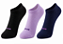 Meia invisível fem. malha retida - 1 kit com 3 pares sortidos - Imagem 3