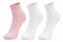 Meia Soquete Clássica Feminina - 1 kit com 3 pares sortidos - Imagem 1